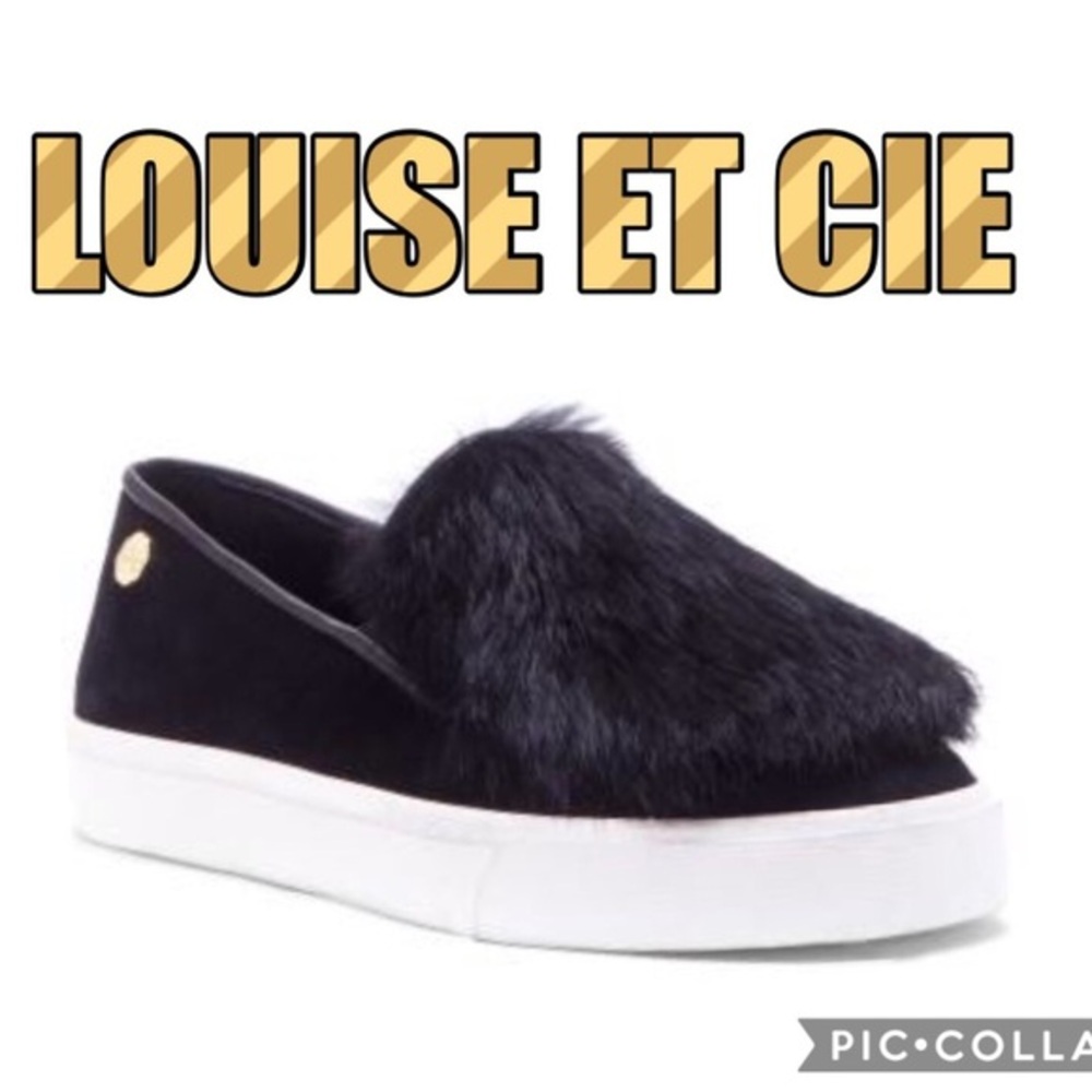 New Women's Suede Black Sneakers by Louise Et Cie